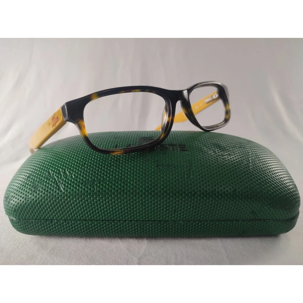 Lacoste L3605 214 Tortoise Yellow Eyeglass Frames‎ 48-15-135 Junior Adult